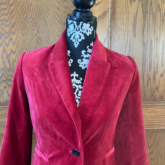 Red Velvet Jacob Blazer size XSmall - Picture 2 of 4